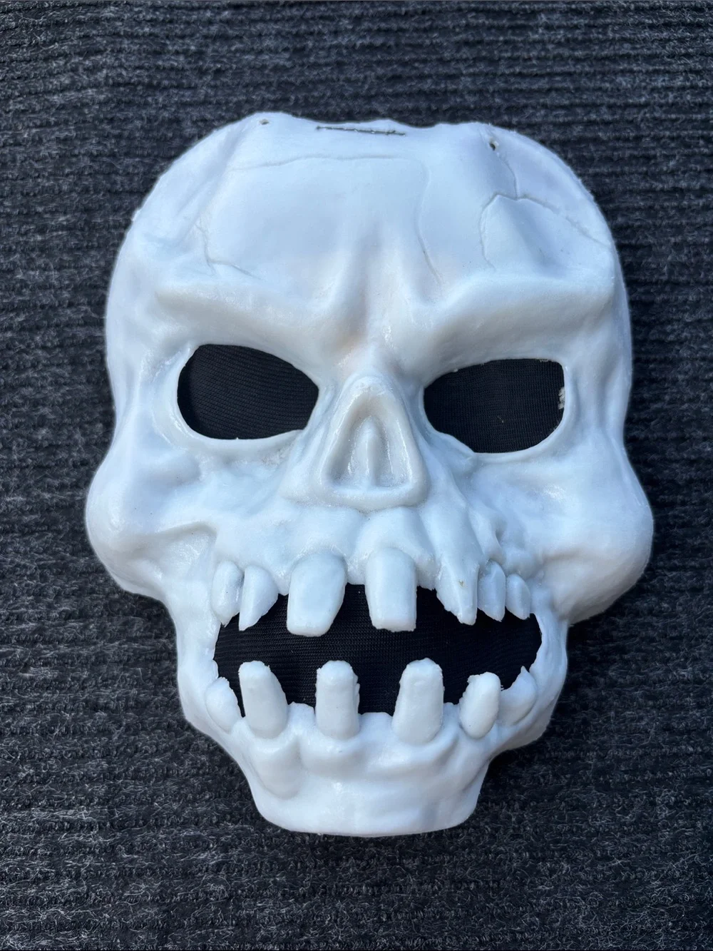Kids Halloween Mask Trio - White Skull, Red Devil & Green Frankenstein